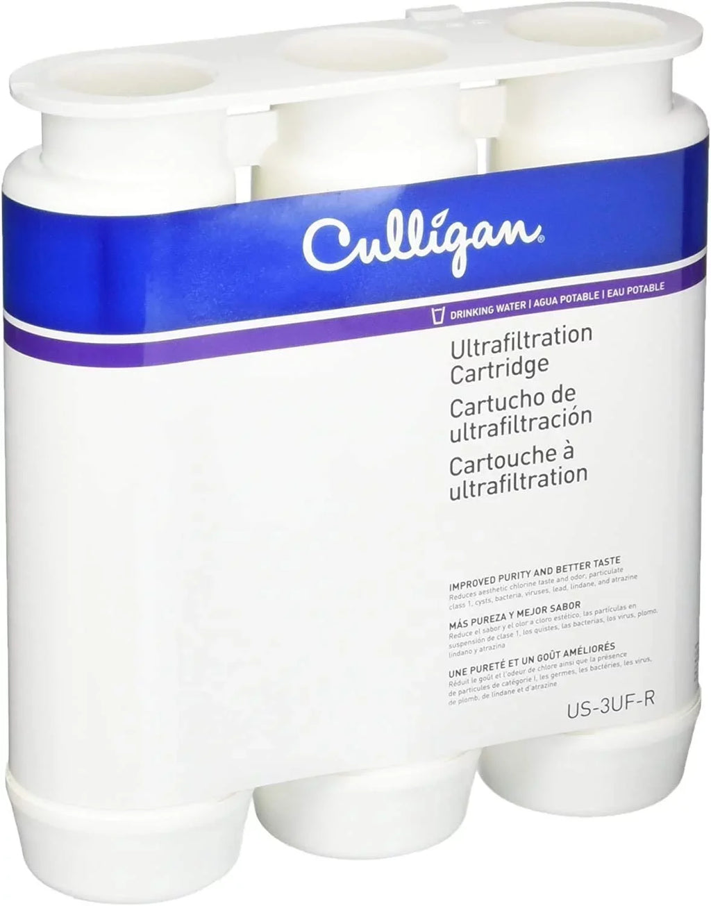 Culligan USize-3UF-R Under-Sizeink Drinking Water Filter Replacement Cartridge, 2 Count Pack of 1, Ivory