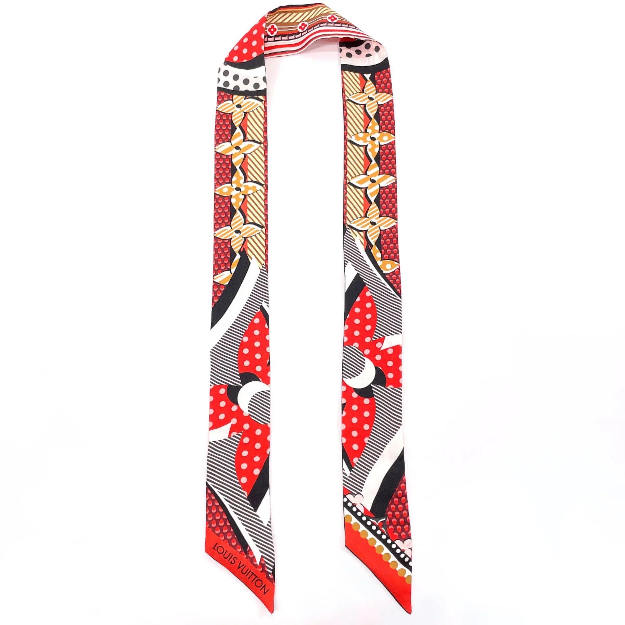Pre-Owned Louis Vuitton Bandeau BB Pop LV Sizecarf Sizeilk LOUISize VUITTON M73865 Women's Red (Good)