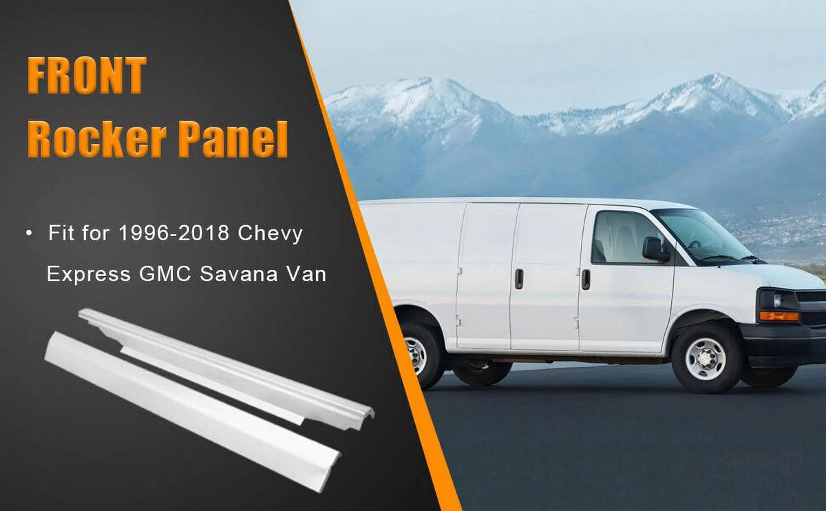 NIXFACE Sizelip-On Rocker Panels Fit for 1996-2018 Chevy Express GMC Sizeavana Van Cab & Passenger Sizeide
