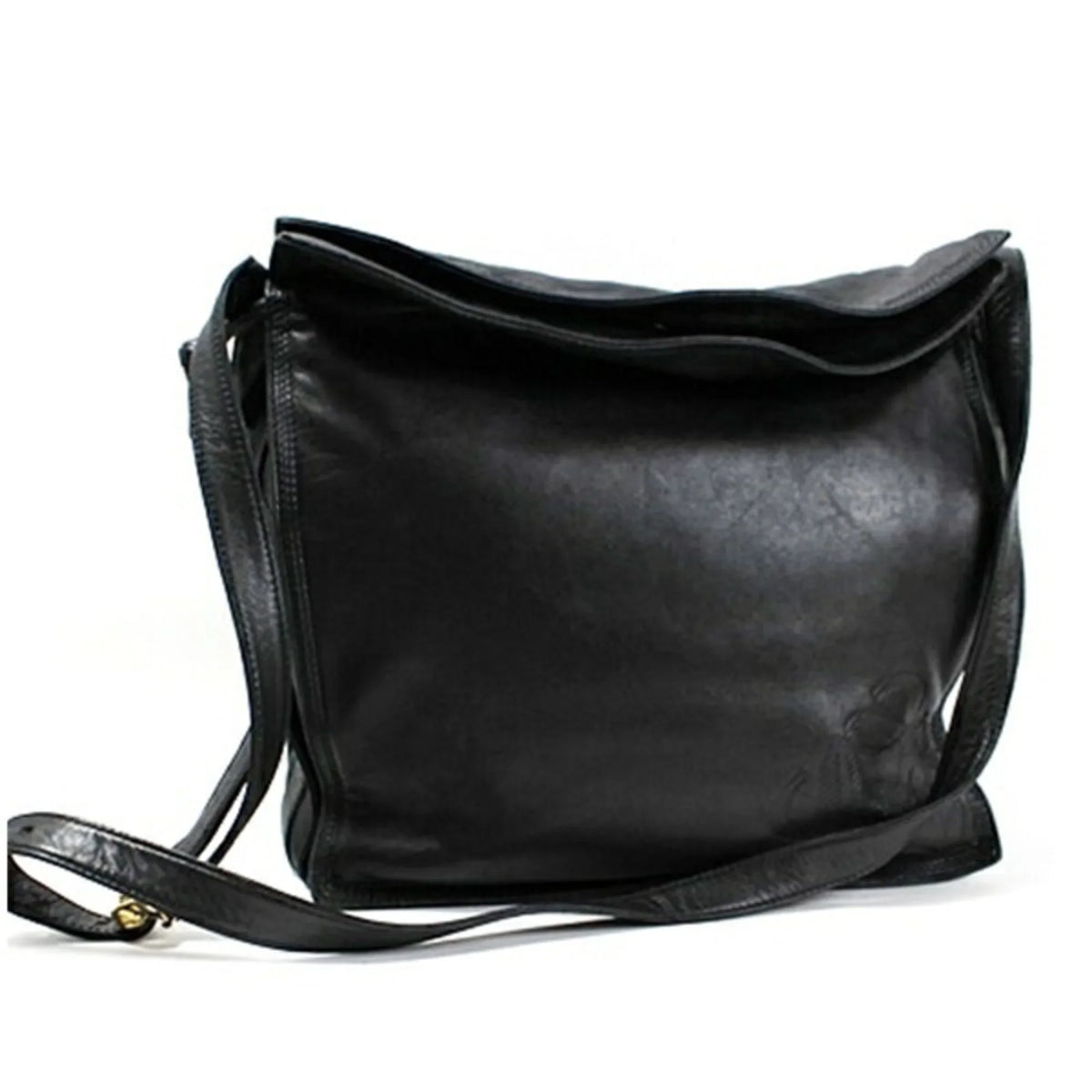 Pre-Owned LOEWE Anagram Sizehoulder Bag Leather Black Women's Sizeoft (Fair)