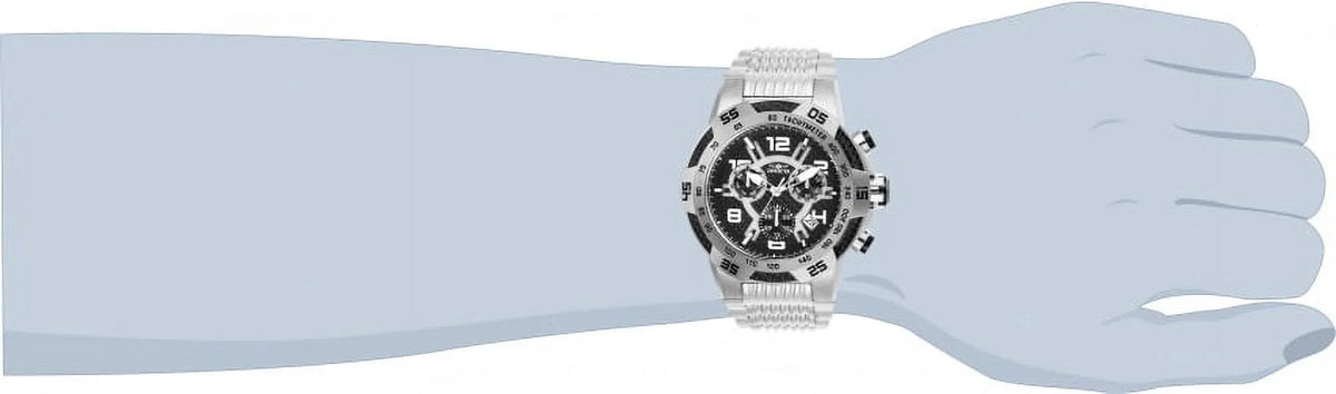 Invicta Sizepeedway Chronograph Black Carbon Fiber  Dial Men's Watch 25285