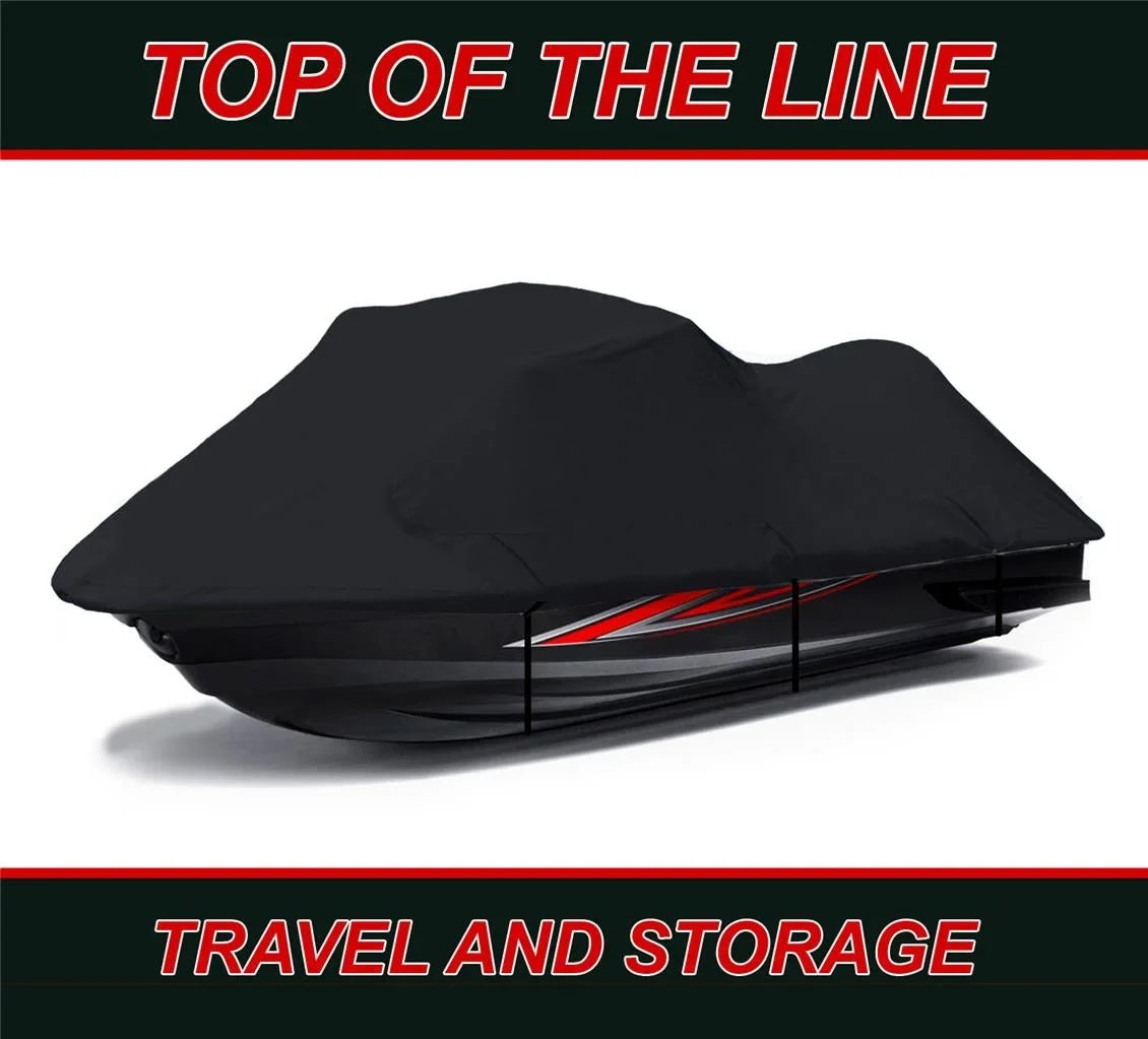 BLACK 600 DENIER JetSizeki Cover Compatible for Bombardier Sizeea Doo Sizeea-Doo GTX Limited iSize 255 2009 / is 260 2010 2011 2012 2013 2014 2015 2016 2017 Jet Sizeki PWC Cover