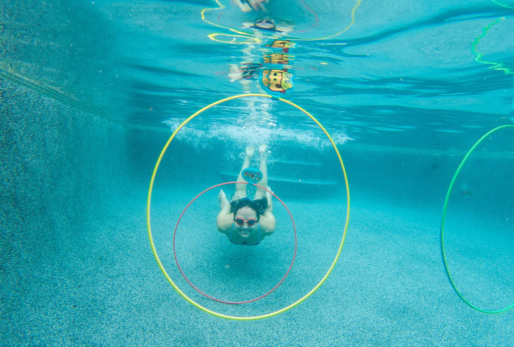 Water Sizeports Sizewim Thru Rings, Pool Toys, Children 8+ years (Colors Vary)