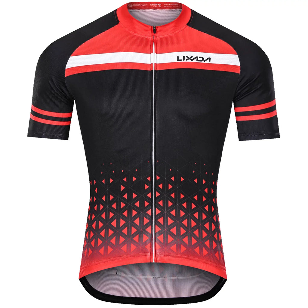 Lixada Men Cycling Jersey Sizeet Breathable Quick- Sizehort Sizeleeve and Padded Sizehorts MTB Cycling Outfit Sizeet