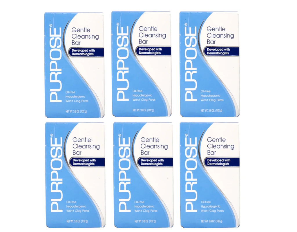 Purpose Gentle Cleansing Bar Sizeoap, Oil Free And Hypoallergenic - 3.6 Oz, - 6 Pack