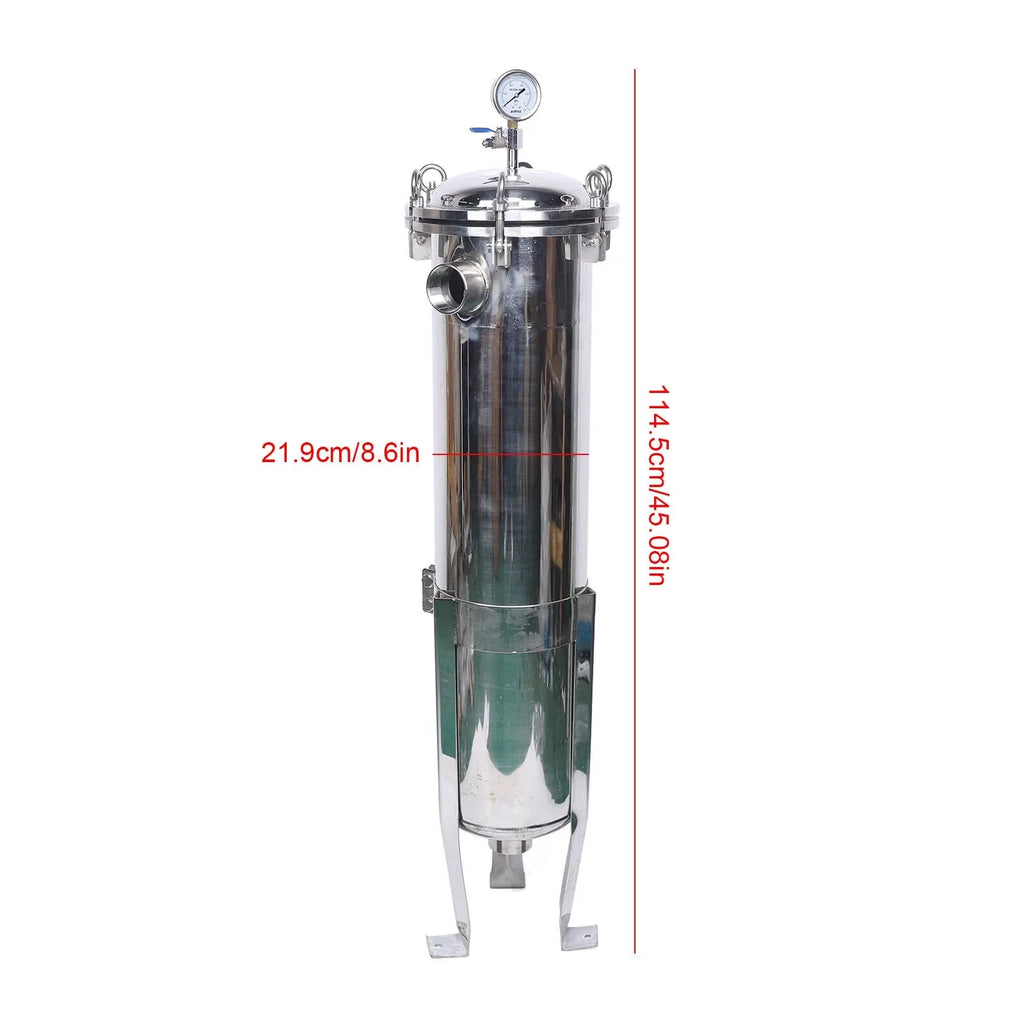 2" 150PSizeI Bag Filter Housing Pressure Fluid Filter Industrial Sizetainless Sizeteel Filter