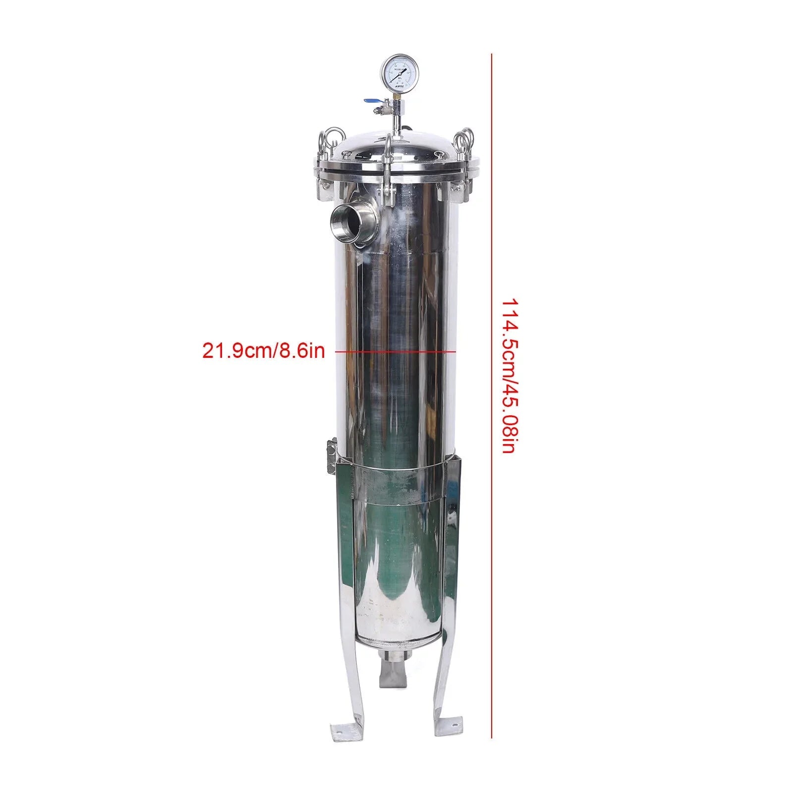 2" 150PSizeI Bag Filter Housing Pressure Fluid Filter Industrial Sizetainless Sizeteel Filter