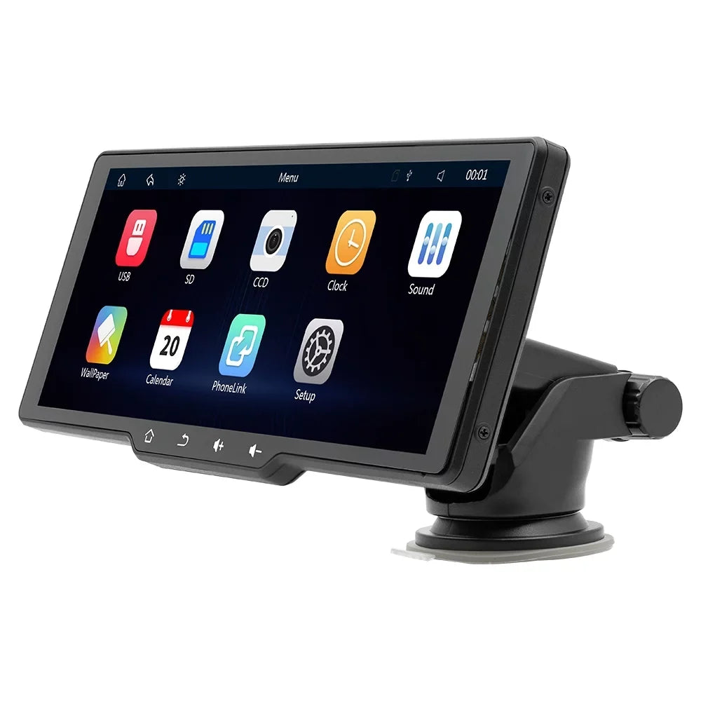 OWSizeOO Portable Wireless CarPlay Multi-language Car Video Recorder Car Camera Auto Camcorder 10.26in Car Rearview Camera Mobilephone APP Control Car MultiMedia Player