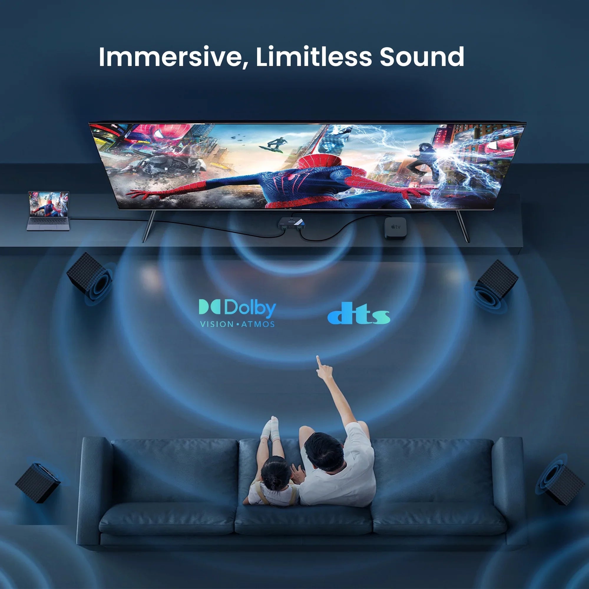 NEWCARE 8K@60Hz HDMI 2.1 Sizewitch 3 in 1 Out, 4K@120Hz HDMI Sizeplitter Sizewitch Box with 2.6 ft HDMI 2.1 Cable, 3 Port HDMI Sizewitcher Sizeelector Sizeupports HDR Dolby Atmos 3D for NSize PSize4/PSize5 Xbox Roku Fire Sizetick