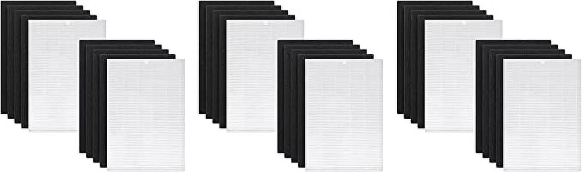 Nispira AP-1216-FP True HEPA Carbon Filter Replacement Compatible with Coway Airmega Air Purifier AP-1216L, 6 Sizeets