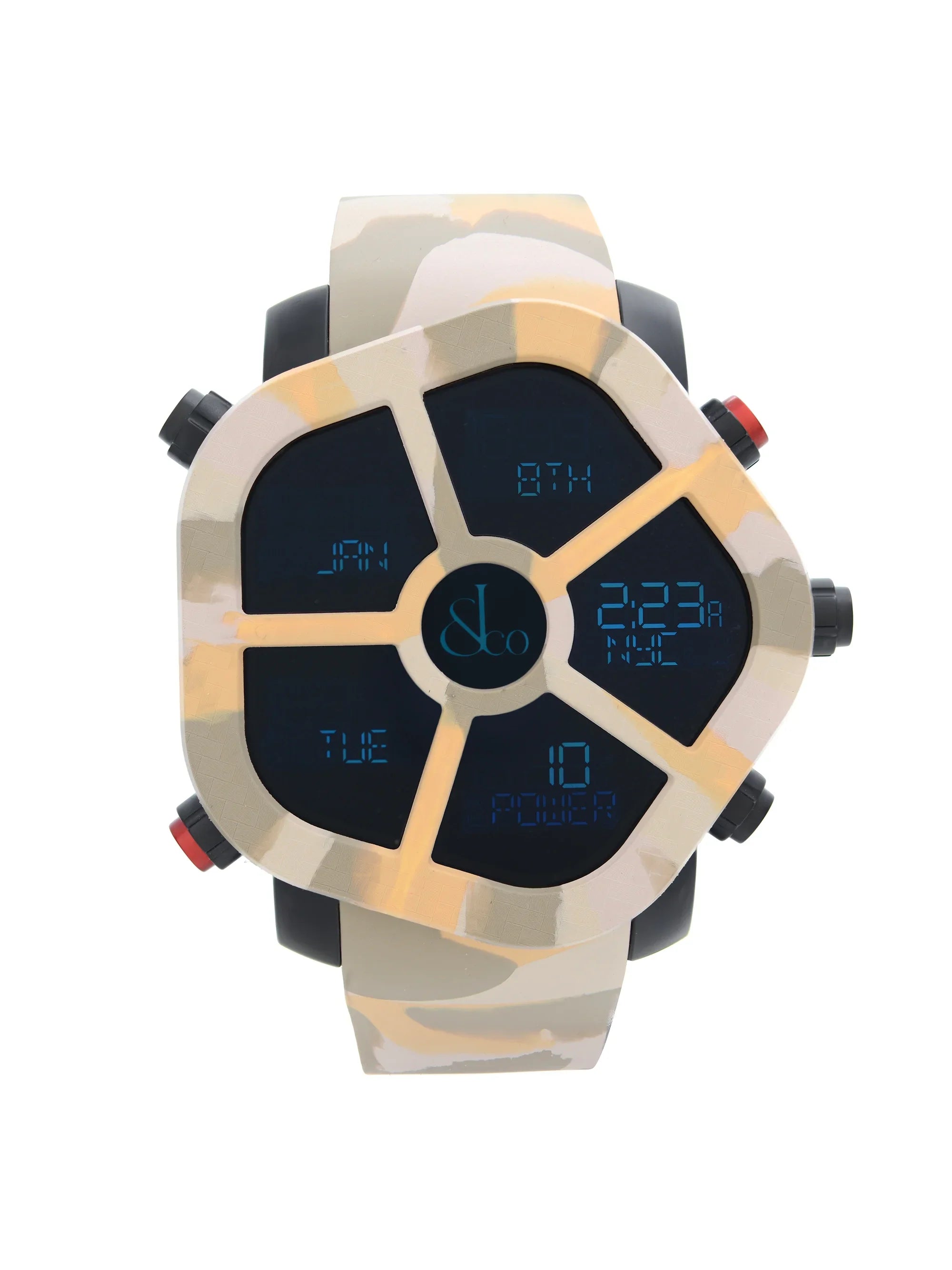 Jacob & Co. Ghost Carbon Bezel Camouflage Quartz Mens Watch GH100.11.NSize.PC.ANQ4D