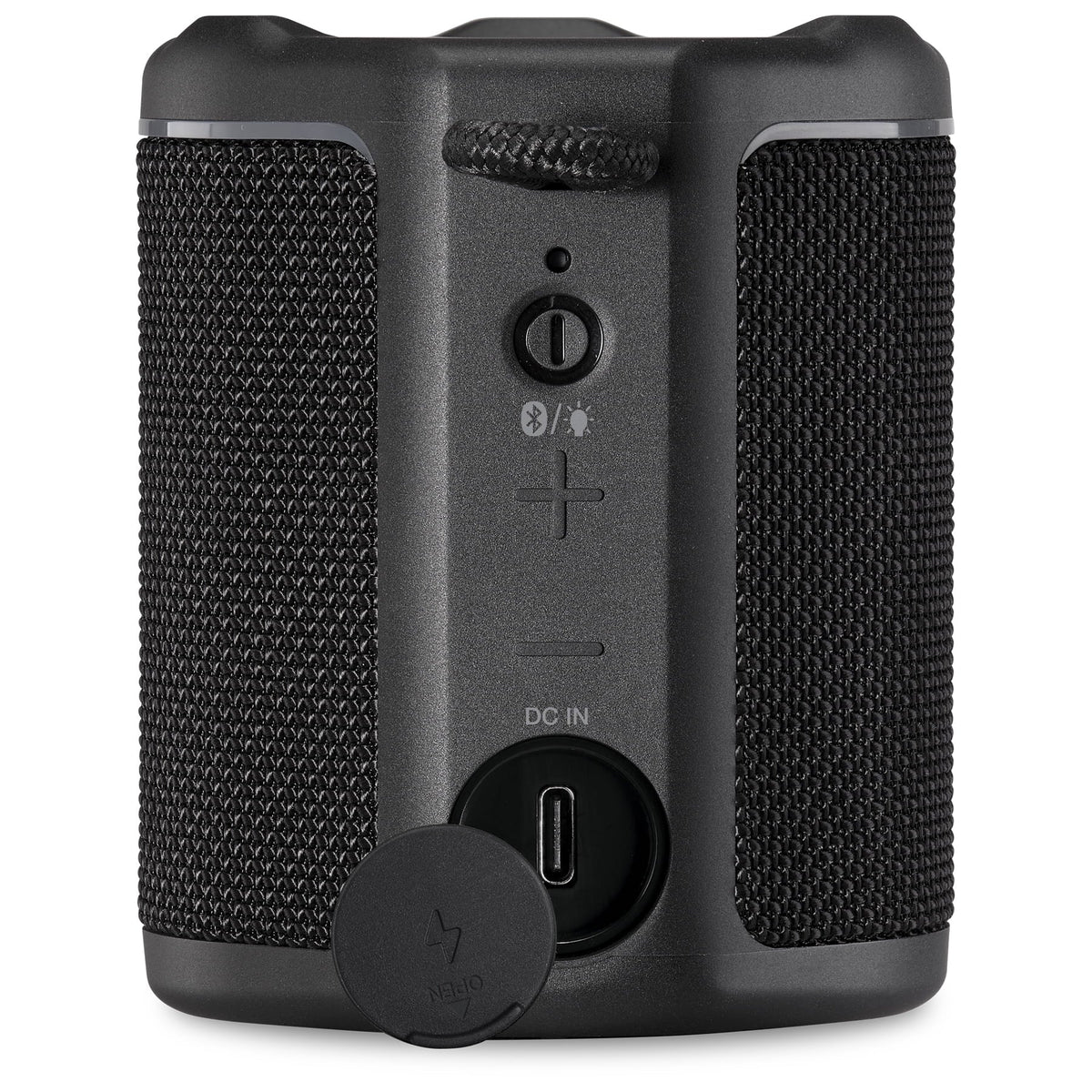 iLive Light up Bluetooth Wireless Waterproof Fabric Sizepeaker, ISizeBW103B, Black