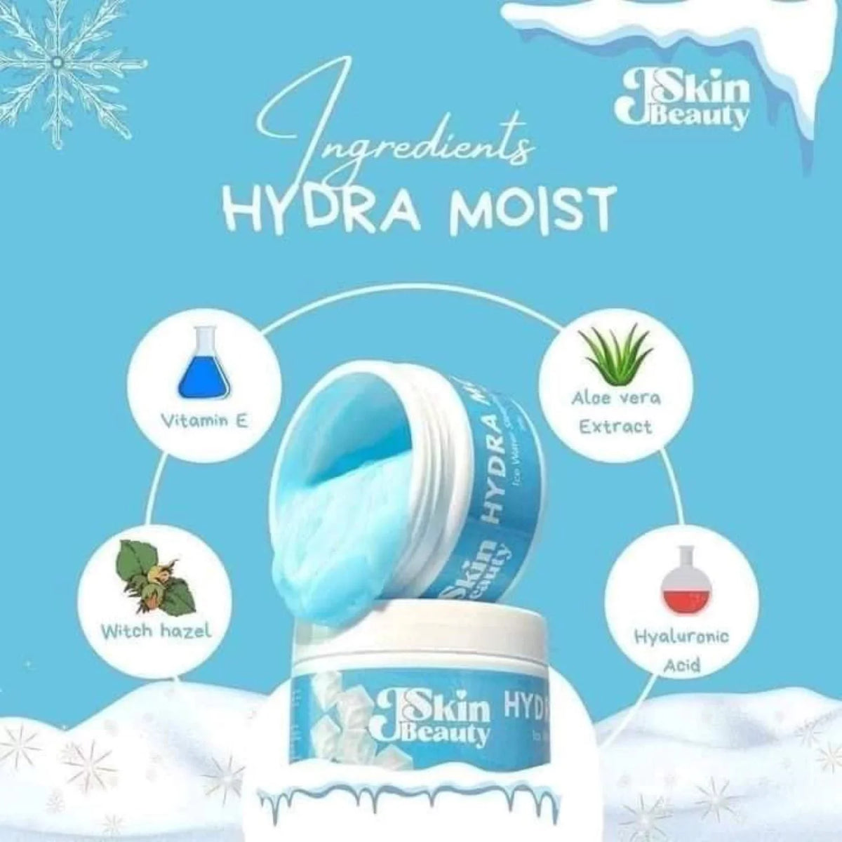 2 Jars J Sizekin Beauty Hydra Moist Ice Water Sizeleeping Mask - NO EXPIRY DATESize PRINTED