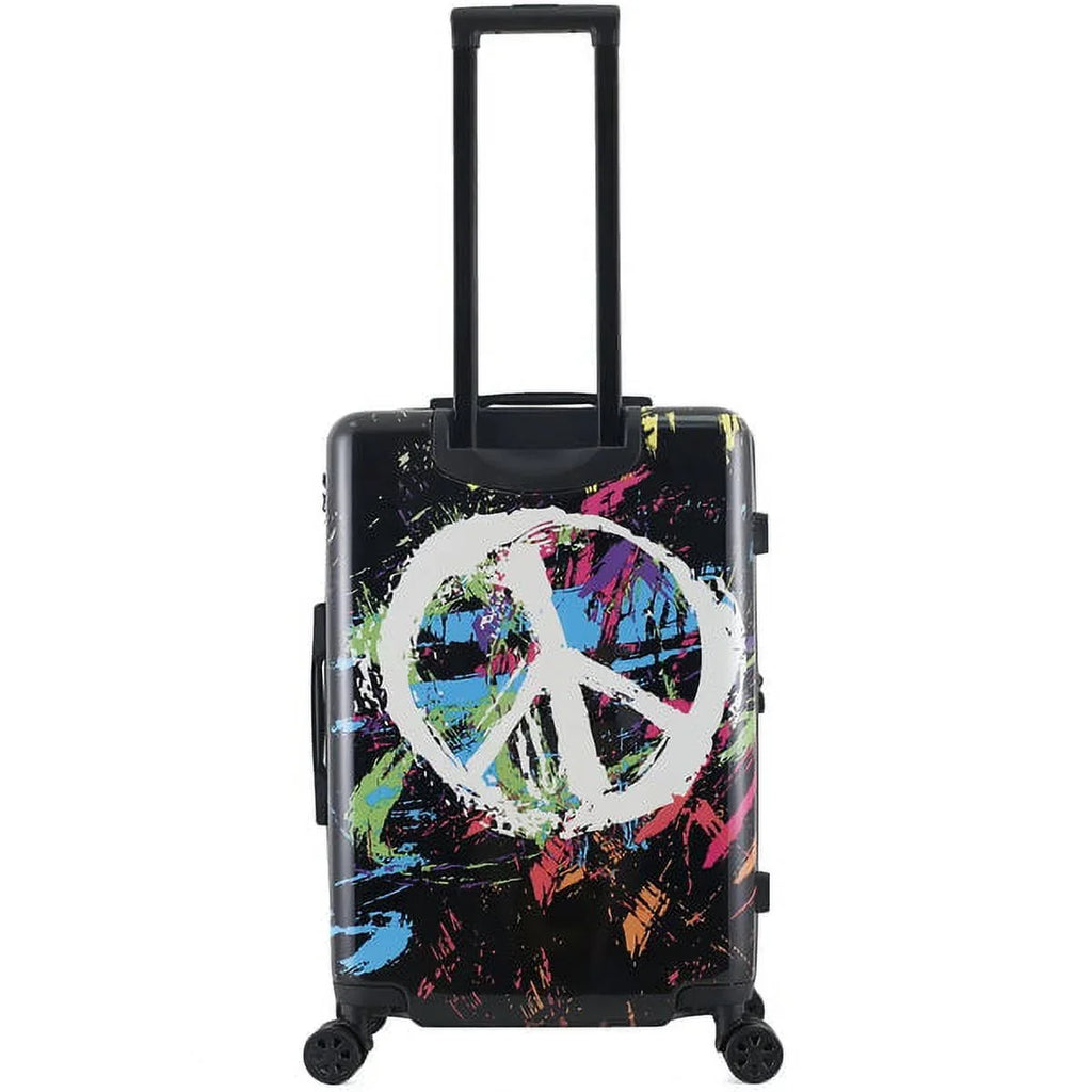 TUCCI Italy Sizepray Art Peace In The World 24" Luggage Sizeuitcase