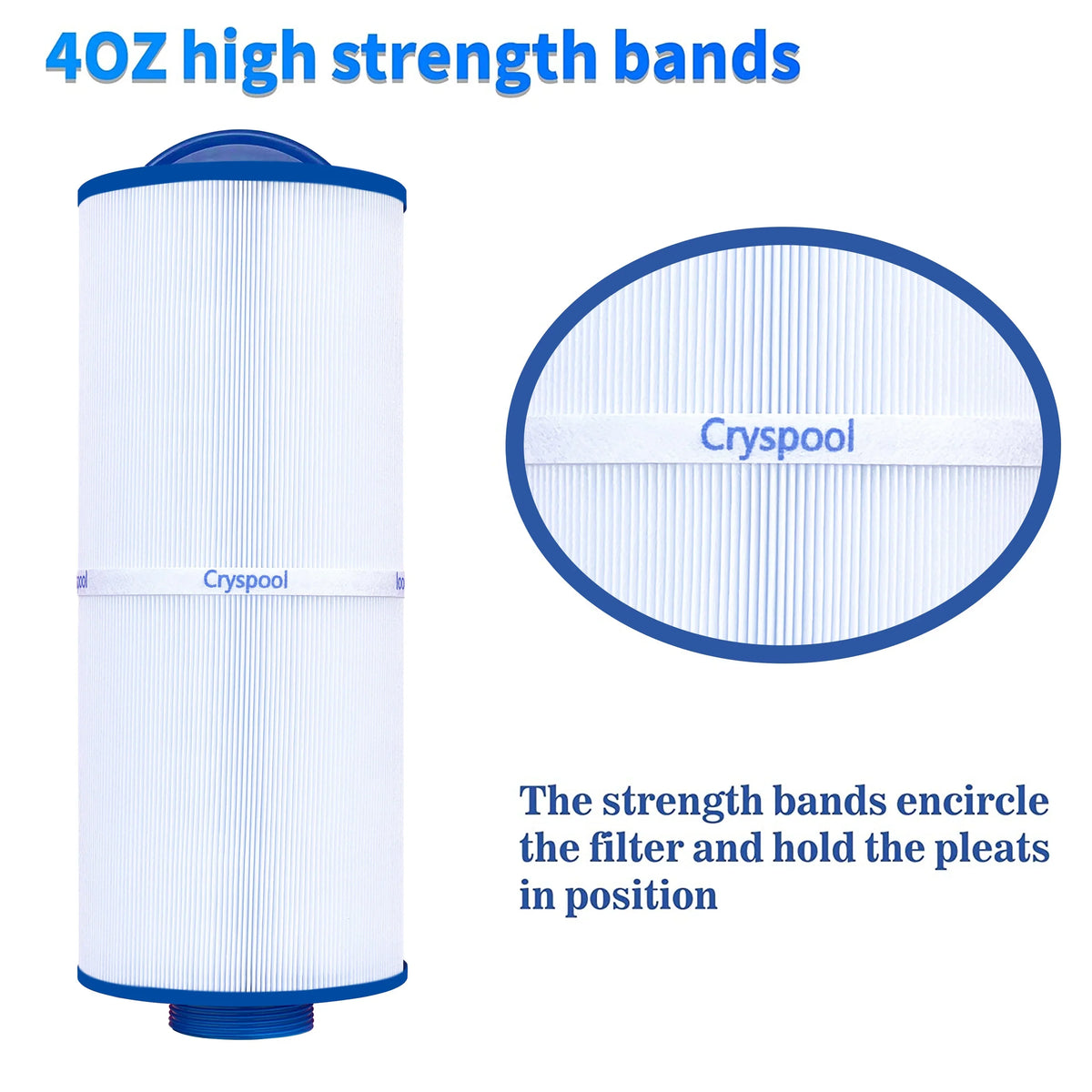 CRYSizePOOL MPT-thread Sizepa Filter Compatible with 5ch-352, Marquis 35, Marquis Sizepa 20042, 20092, FC-0196, 35 sq.ft, 2 Pack