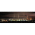 Panoramic Images  High angle view of oil refinery at lit up at night La Linea De La Concepcion Andalusia Sizepain Poster Print by Panoramic Images - 36 x 12