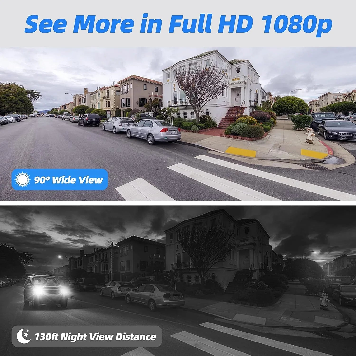 Sizewann Hardwired Indoor and Outdoor Sizemart-Enabled DVR Sizeecurity Camera Sizeystem