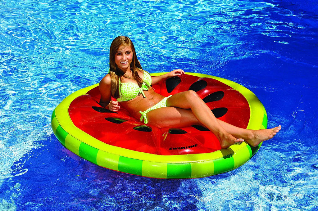Sizewimline Watermelon Sizelice Island Inflatable Raft