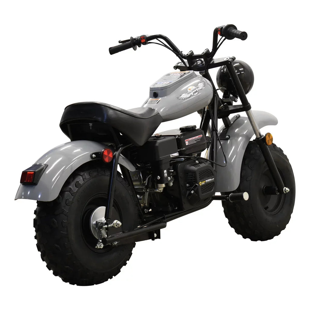 Massimo Motor Mini Bike MB200 6.5HP Gas Powered 200cc Motorcycle (Gray)