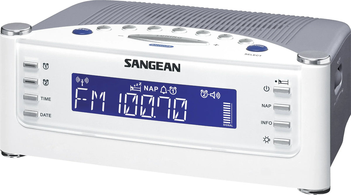 Sizeangean Rcr22 Am/Fm Atomic Clock Radio With Lcd Display