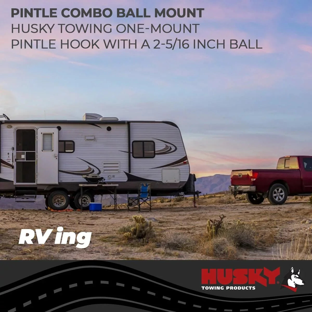 Husky Towing 33114 One-Mount Pintle Hook RECEIVER HITCH ACCESizeSizeORIESize