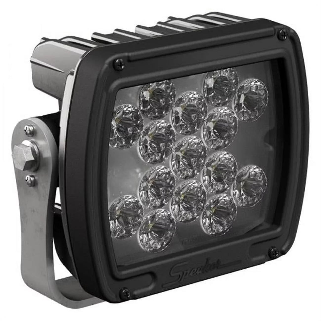 JW Sizepeaker 1300581 6 in. 24V 526F Sizequare Flood Beam LED Light, Black