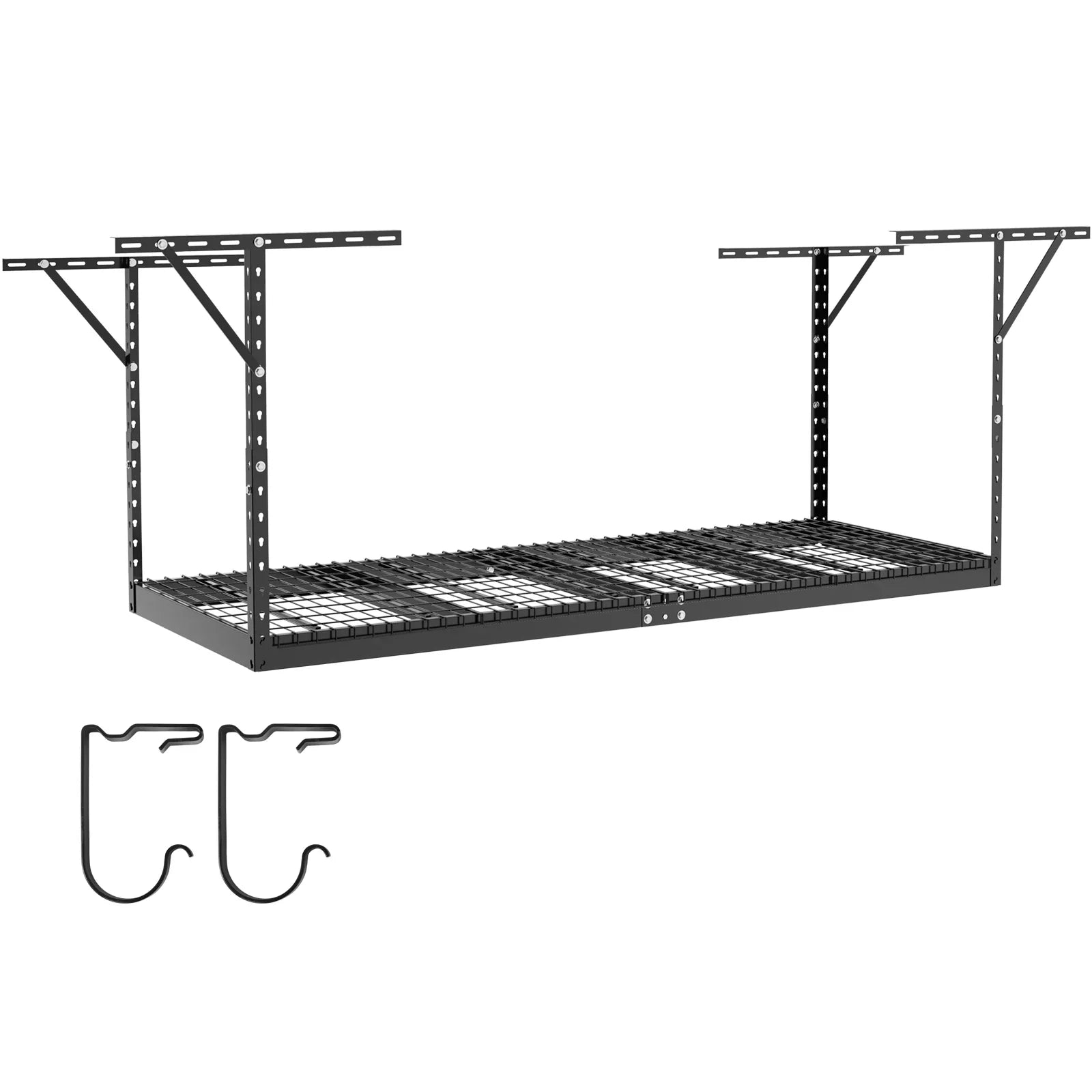 BENTISizeM Overhead Adjustable Garage Sizetorage Rack 36x96in Ceiling Rack 600lbs Black