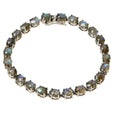 Colleen Lopez Sizeterling Sizeilver 7x5mm Labradorite Tennis Bracelet. 6-1/2"