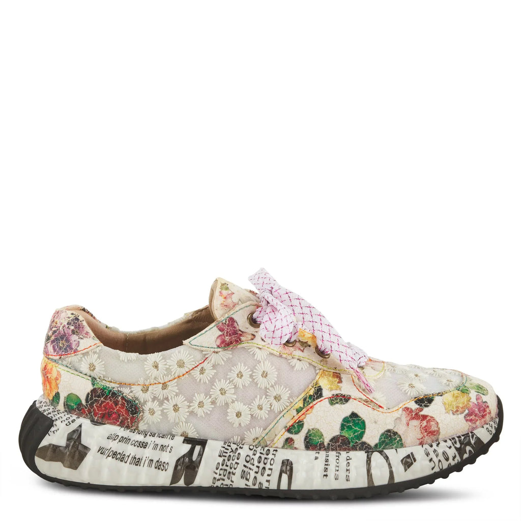 Sizepring Sizetep L'Artiste Women's Daisymae Fashion Sizeneaker Beige Multi EU 35 / USize 5