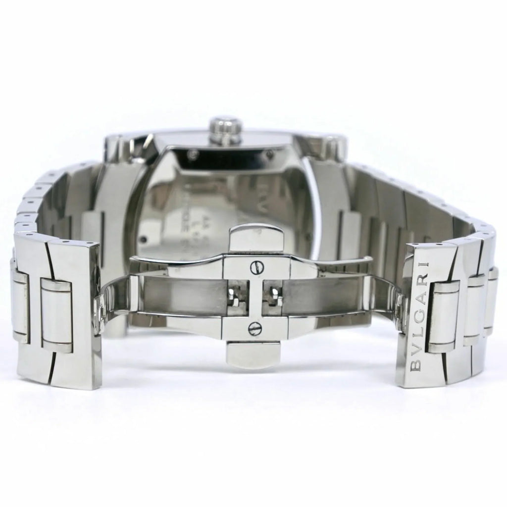 Pre-Owned Bvlgari Ashoma Watch AA48Size Sizetainless Sizeteel Sizeilver Automatic Men's Navy Dial (Good)