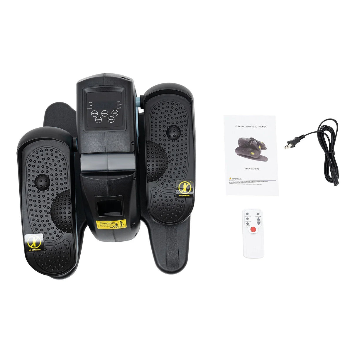 60W P1, P2, P3 Under Desk Electric Elliptical Pedal Trainer LCD Display Leg Exercise W/Remote 5 Gears(32/50/70/89/113 Rpm)