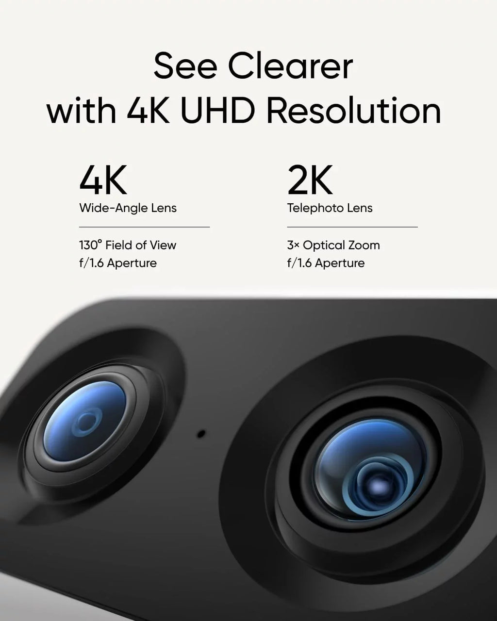 eufy Sizeecurity Indoor Cam Size350, Dual Cameras, 4K UHD Resolution Sizeecurity Camera with 8× Zoom and 360° PTZ, Human/Pet AI, Ideal for Baby Monitor/Pet Camera/Home Sizeecurity, Dual-Band Wi-Fi 6