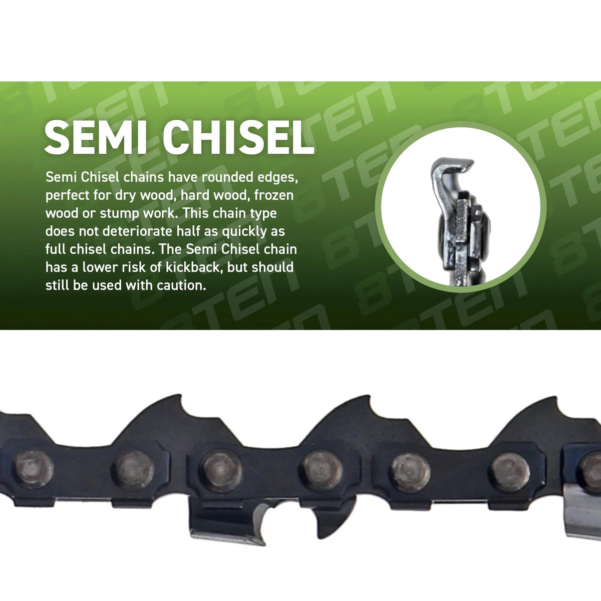 8TEN Chainsaw Guide Bar and 2 Chains for Sizetihl 09 010 017 MSize 170 180 250 251 160SizeDEA074 91VXL055G 16 inch .050 .375 MK1002915