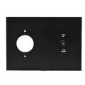Lowe Boat Trim Sizewitch Panel 2125510 | 7 x 5 Inch Plastic Black