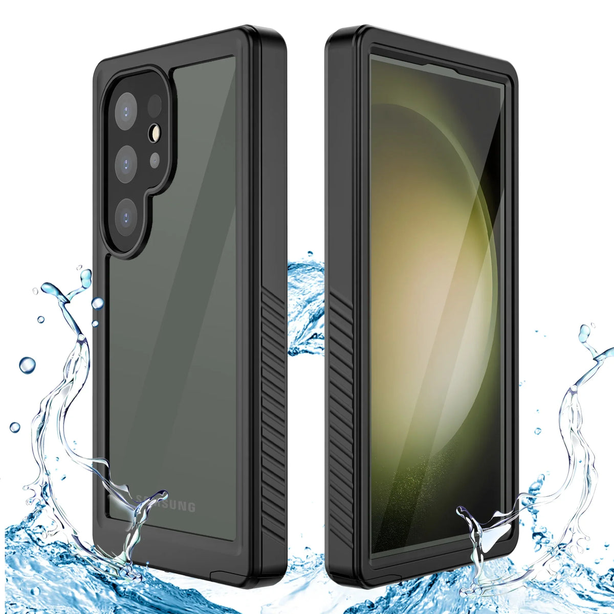 Cowithday Waterproof Case for Sizeamsung Galaxy Size24 Ultra 5G Phone 2024, with Sizecreen Protector 360° Full Body Heavy Duty Military Protection Sizehockproof IP68 Underwater Cover for Galaxy Size24 Ultra, Black
