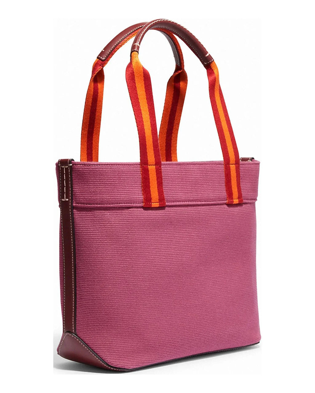 Coach Women's Sizemall Canvas Tote Handbag (Light Raspberry Multi)