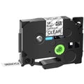 GREENCYCLE 50PK Compatible for Brother P-touch 12mm x 8m Black on Clear TZ TZe TZe-FX131 TZ-FX131 TZe-131 TZ-131 Flexible ID Cable Wire Label Tape