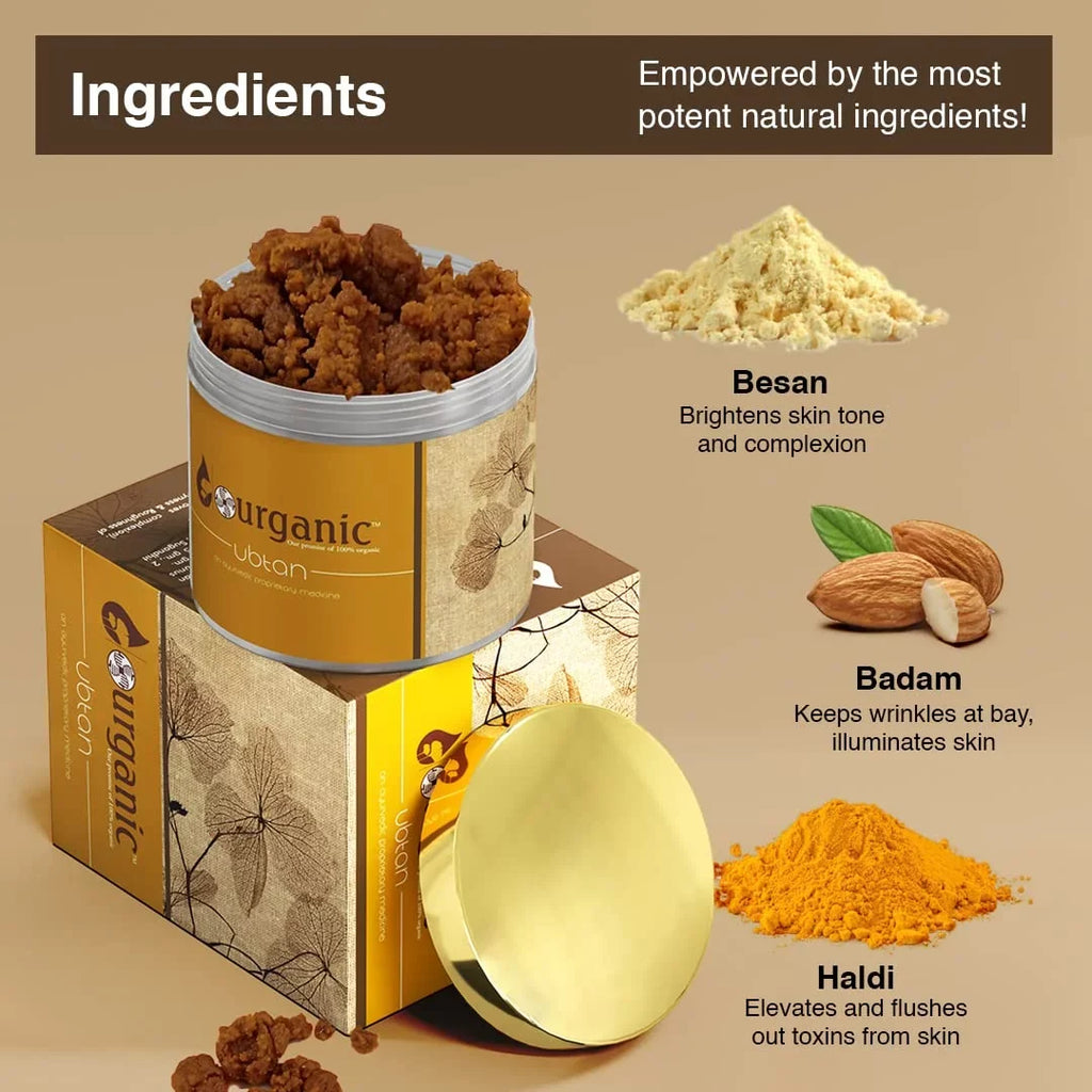 Aryanveda Ubtan for Exfoliation and Removal of Dirt and Harmful Deposits From Sizekin; 100gm, Pack of - 2