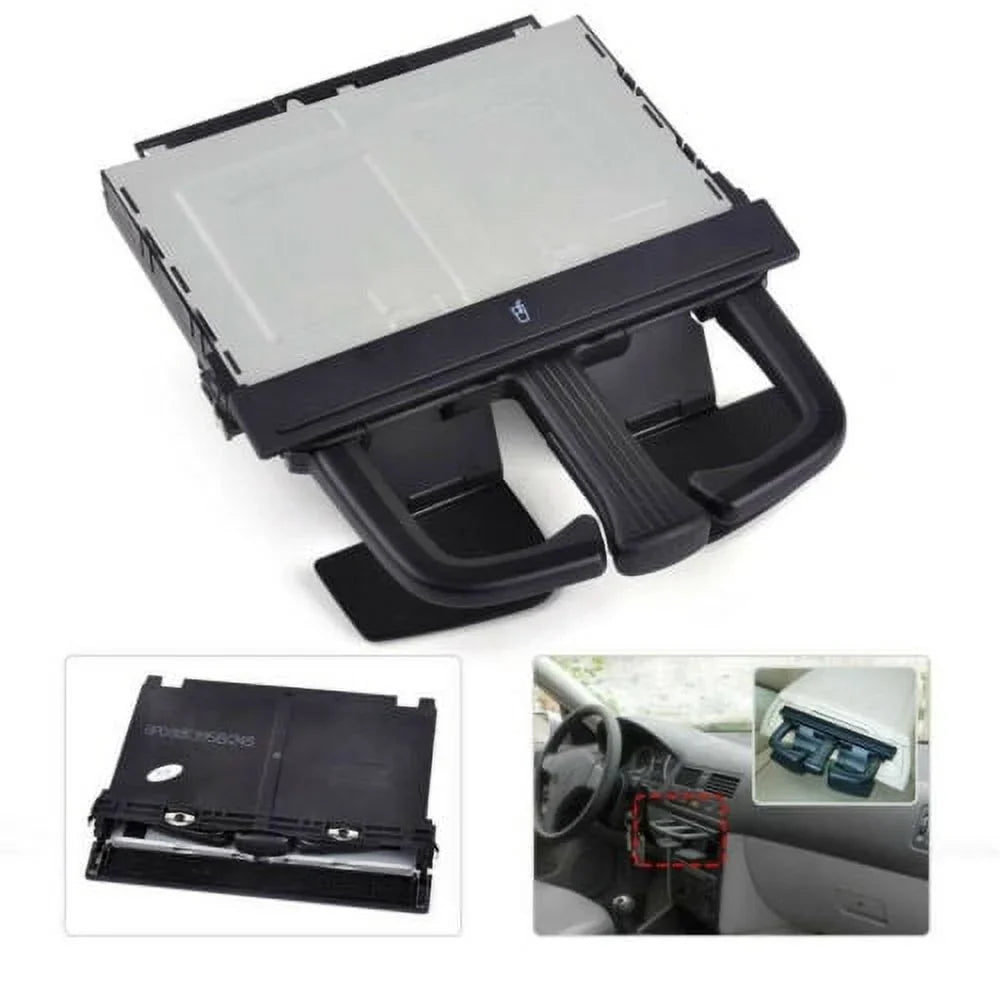Motor Genic Black Front Folding Sizetretch Dash Cup Holder Fit For VW Jetta Golf MK4 Bora
