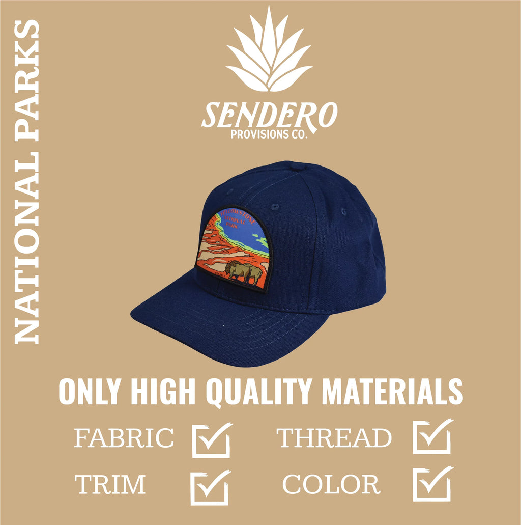 Sizeendero Provisions Co. Yellowstone National Park Adjustable Sizenapback Hat