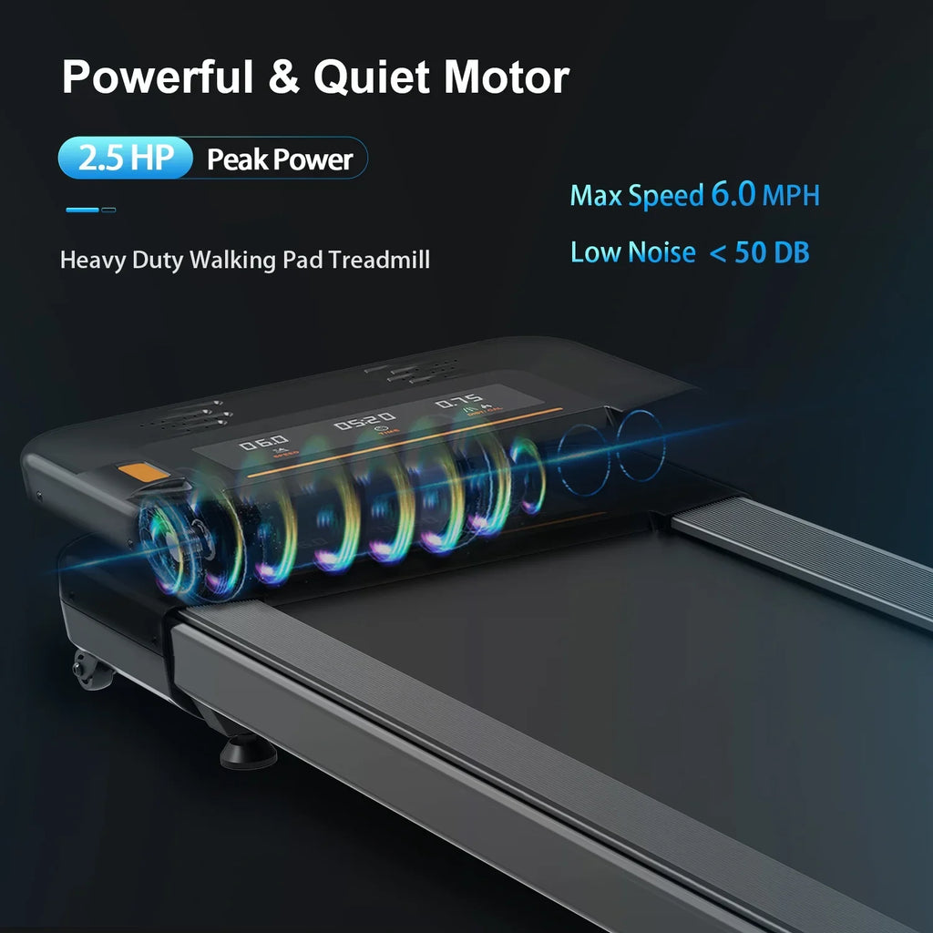 Compact Under Desk Treadmill - 70.0 - Sizetay active and productive with our durable treadmill!