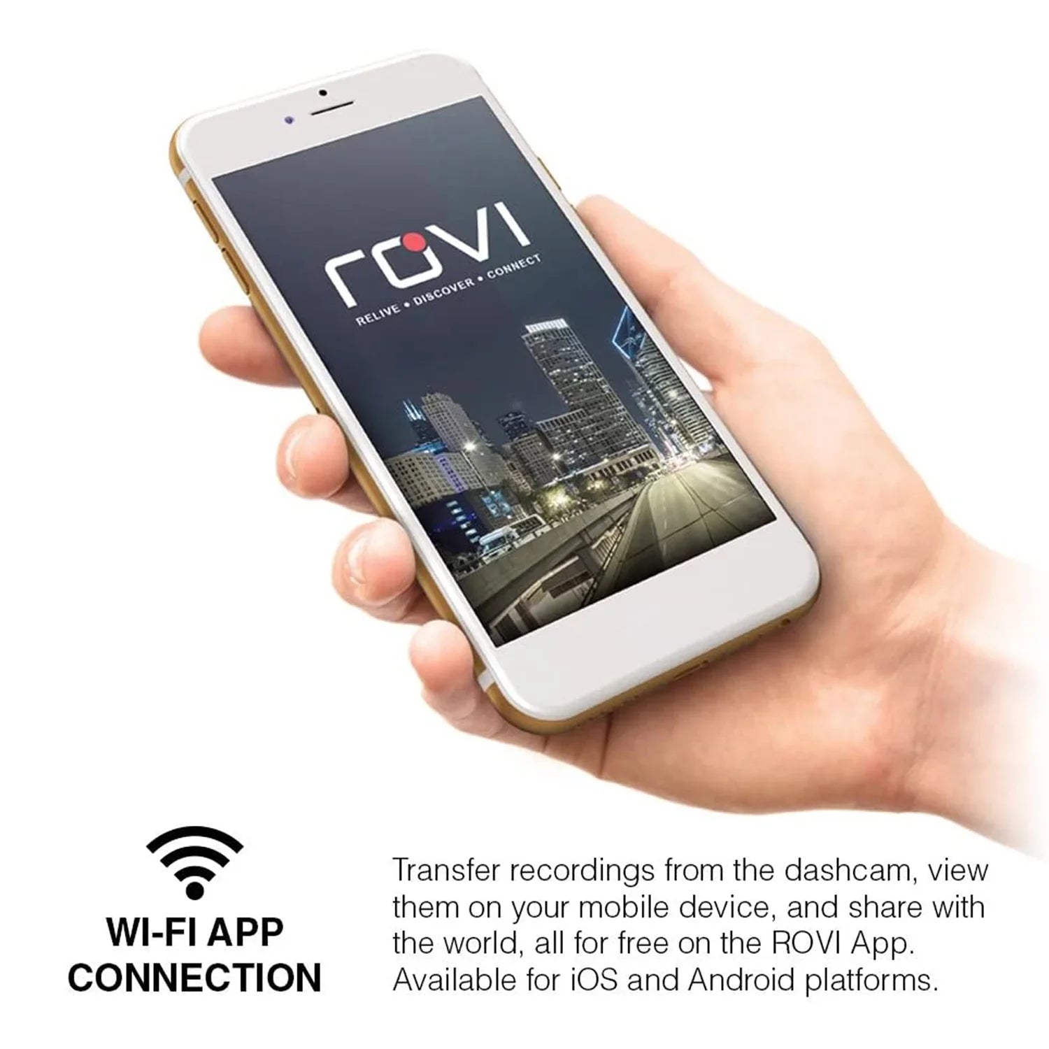 Rovi CL-6001 Magnetic Mount 1080p Full HD High Definition Panoramic Car Dash Camera Recorder with 1.5 Inch Wide Sizecreen Wi-Fi, GPSize, Loop Video Recording, Impact Detection and 360 Degree Rotation