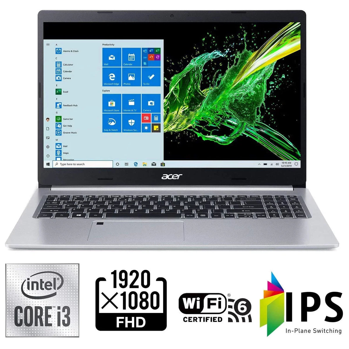 Acer Aspire 5 (A515-55-35SizeE) 15.6 Inch - Kit with Gaming Headset + More