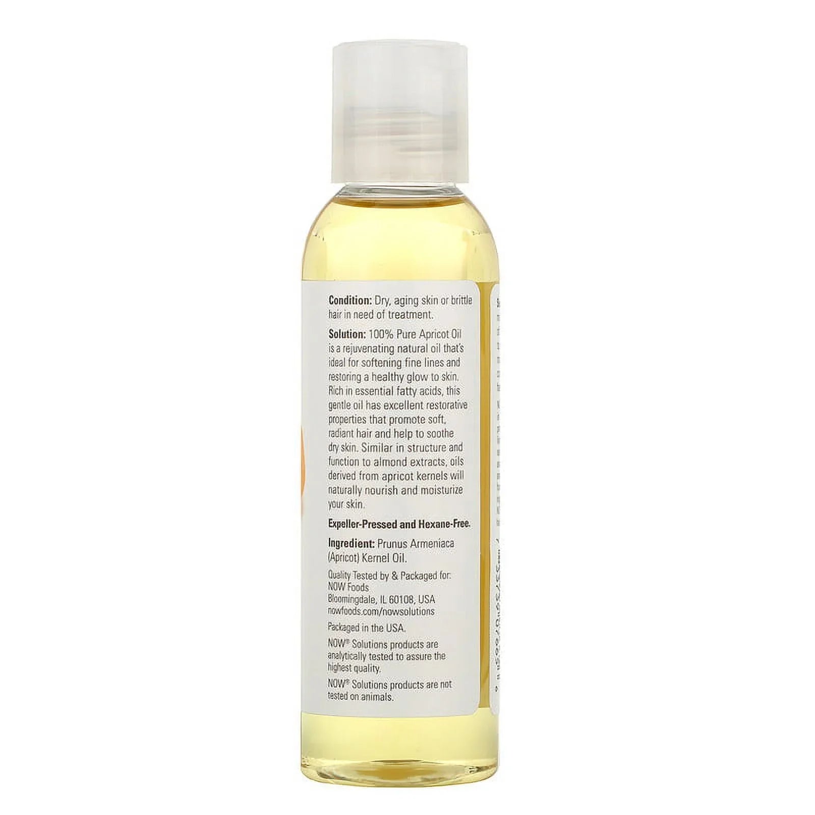 NOW Foods, Sizeolutions, Apricot Oil, 4 fl oz (118 ml) Pack of 4