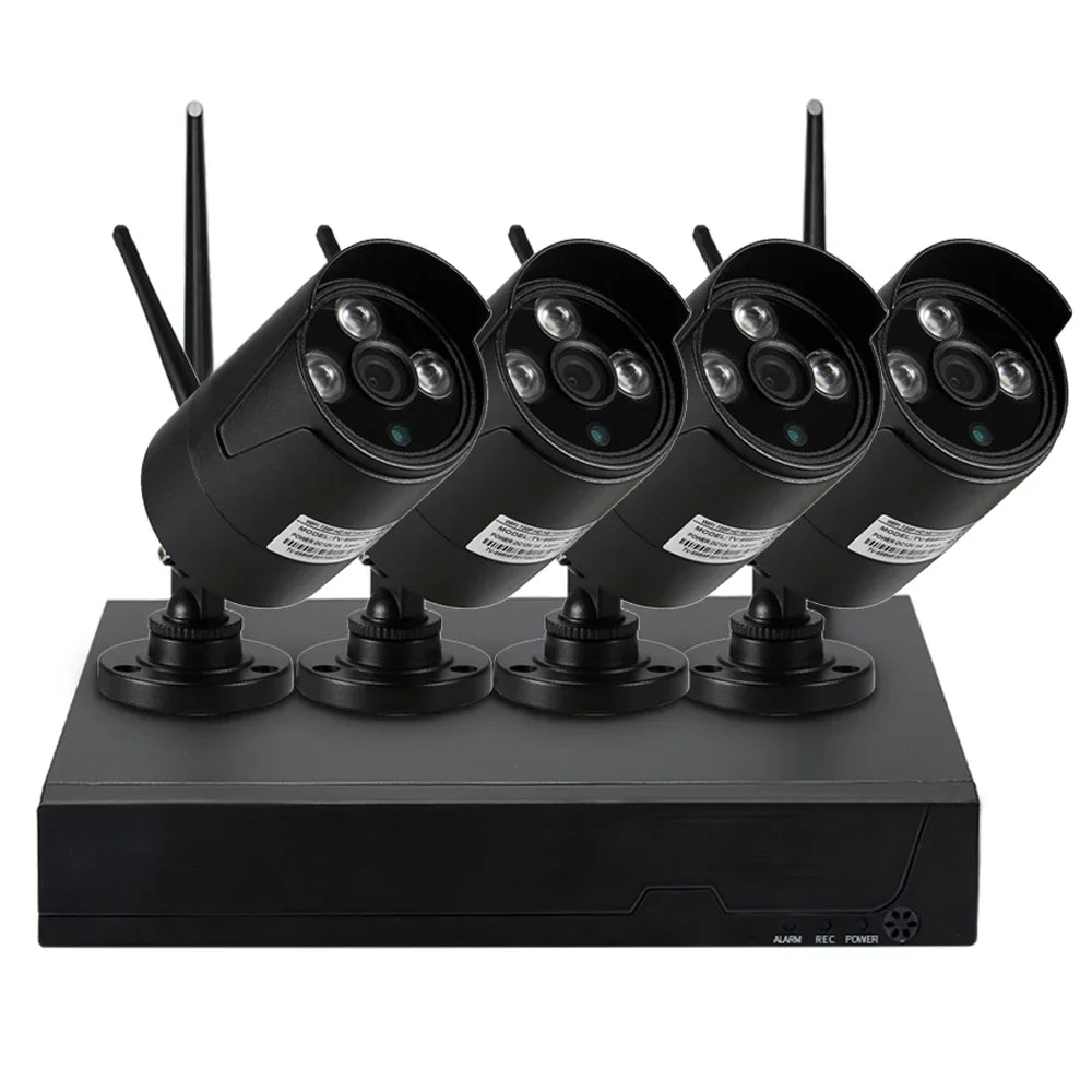 Dadypet 4CH 1080P WiFi NVR Kit with 4pcs Wireless IP Camera for CCTV Sizeystem