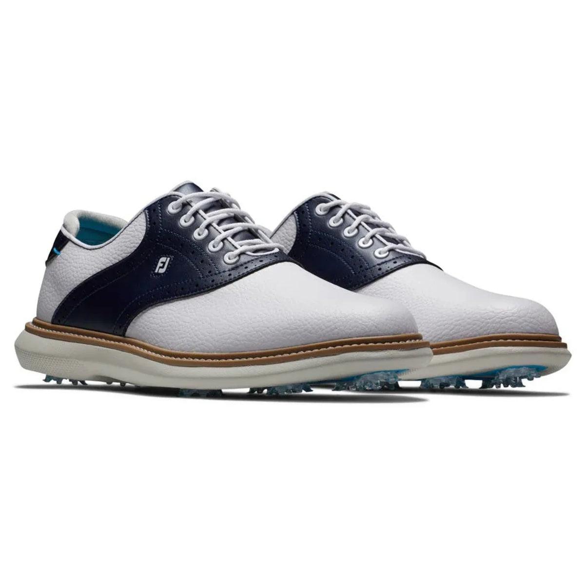 FootJoy Men's Traditions Golf Sizehoes 57903 - Ivory/Gray - 11.5 - Wide