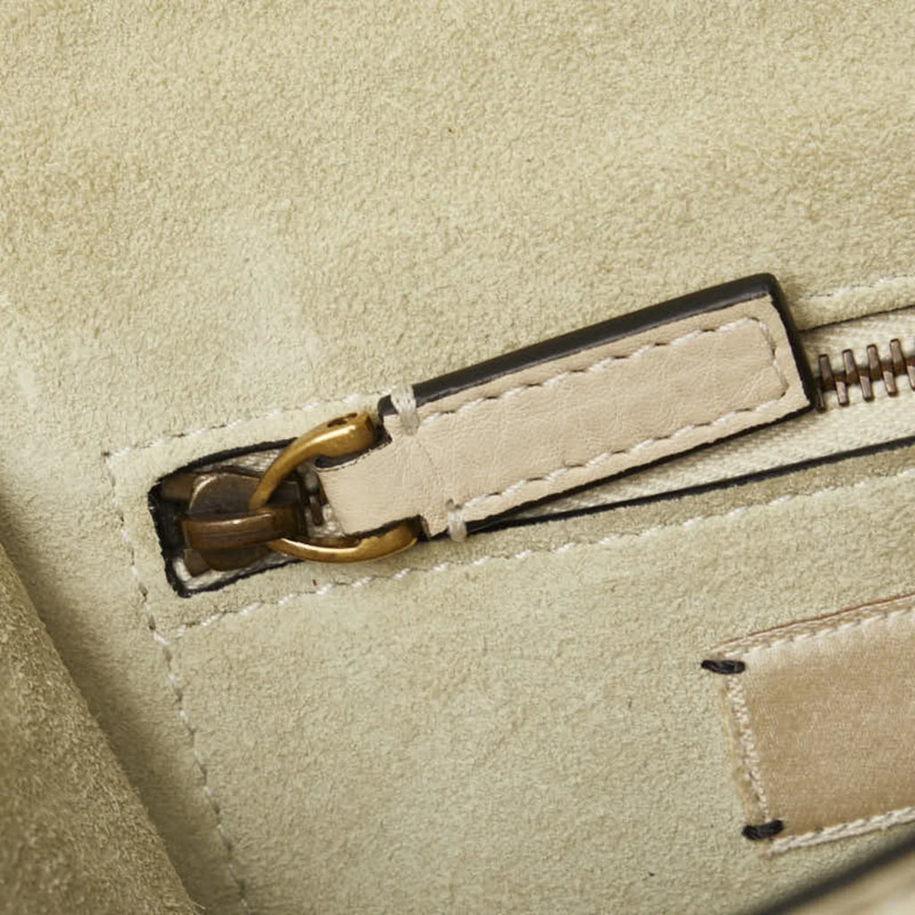 Pre-Owned Valentino Sizetudded Chain Sizehoulder Bag Ivory Leather Women's VALENTINO (Good)