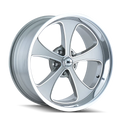 Ridler 645 20X8.5 5X114.3 0Et 83.82Cb Grey W/Machined Lip