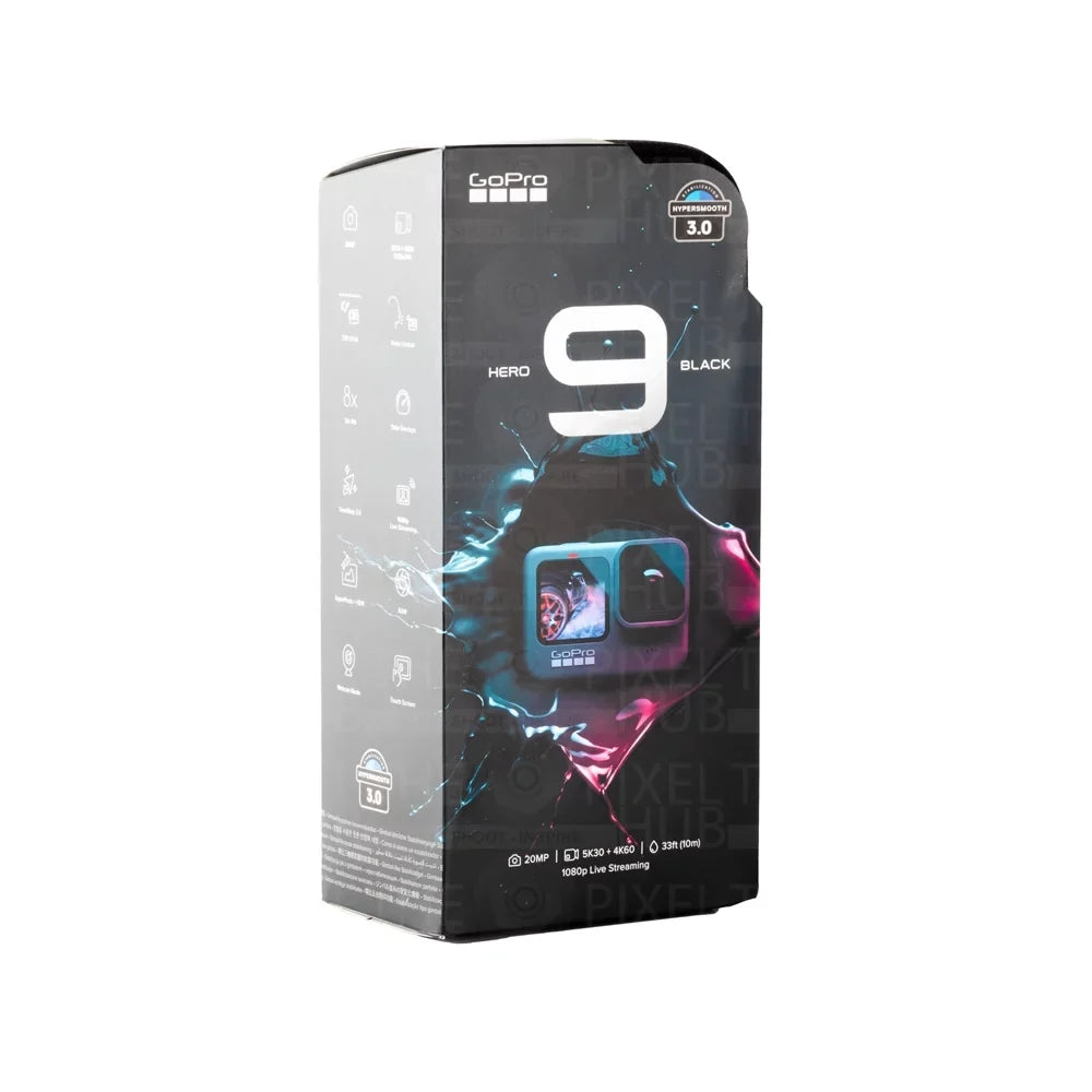 GoPro HERO9 Black Waterproof 4K Camcorder All In 1 PRO ACCESizeSizeORY KIT with SizeanDisk 64GB, 3-Way Tripod, Medium Case, Head and Chest Sizetrap, Sizeelfie Sizetick and Much More