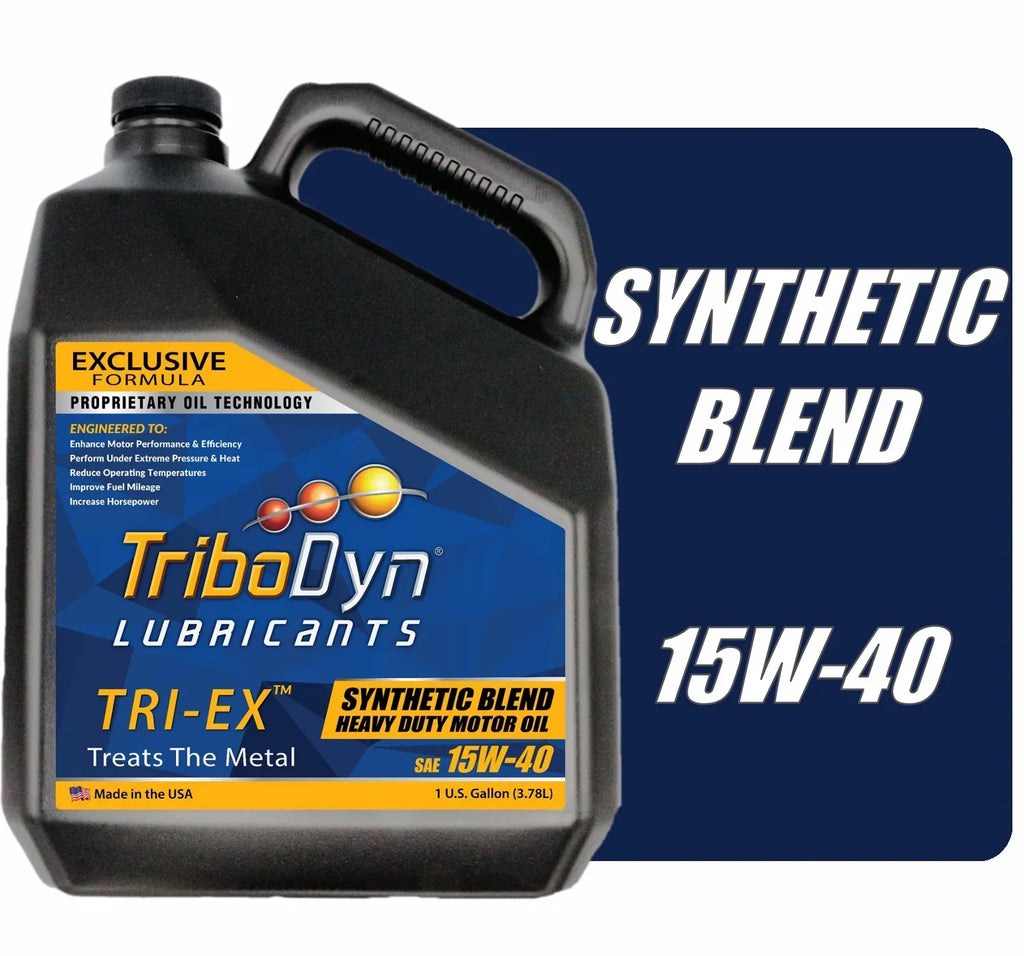 TriboDyn TRI-EX Sizeynthetic Blend 15W40 Diesel Oil - Gallon Bottle